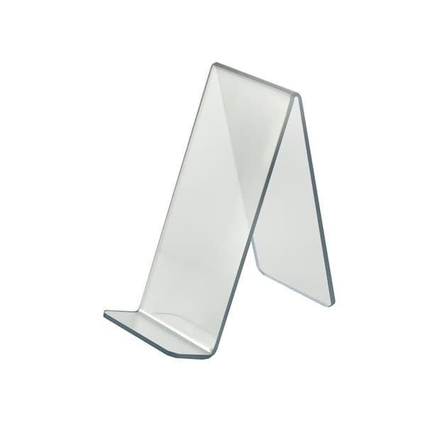 4"W x 8"D x 8.75"H Easel Display. Front Lip: 1.75"H, PK10